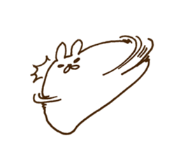 strange rabbit sticker no.2 sticker #9560193