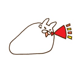 strange rabbit sticker no.2 sticker #9560194