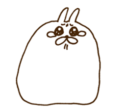 strange rabbit sticker no.2 sticker #9560196