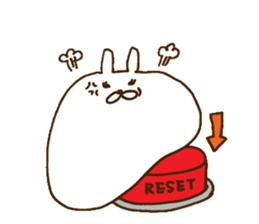 strange rabbit sticker no.2 sticker #9560200