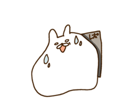 strange rabbit sticker no.2 sticker #9560202