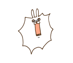 strange rabbit sticker no.2 sticker #9560206