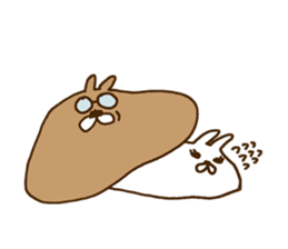 strange rabbit sticker no.2 sticker #9560215