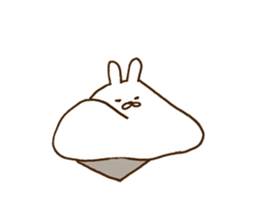 strange rabbit sticker no.2 sticker #9560221