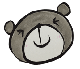 Bear ink painting sticker #9560385