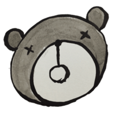 Bear ink painting sticker #9560400