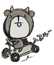 Bear ink painting sticker #9560412