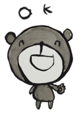 Bear ink painting sticker #9560415