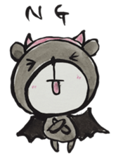 Bear ink painting sticker #9560416