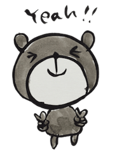 Bear ink painting sticker #9560419