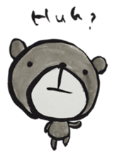 Bear ink painting sticker #9560421