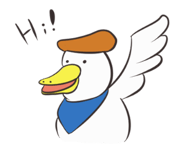 Gamer duck sticker #9560504