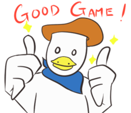 Gamer duck sticker #9560512