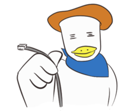 Gamer duck sticker #9560525