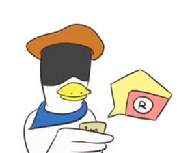 Gamer duck sticker #9560529