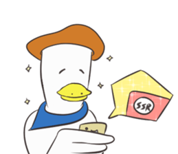 Gamer duck sticker #9560530
