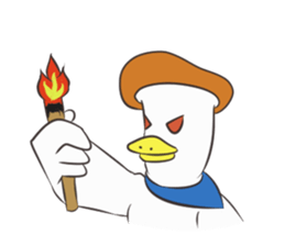Gamer duck sticker #9560532