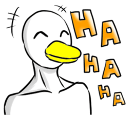 Duck of a gentle face sticker #9561910