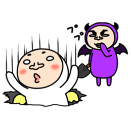 Middle-aged man with wearing tights 6 sticker #9562899