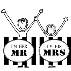 Sticker for couple - English ver. -