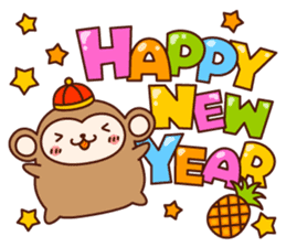 HAPPY CHINESE NEW YEAR with AKEOME OSARU sticker #9563332