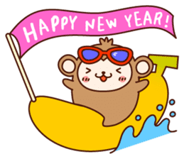 HAPPY CHINESE NEW YEAR with AKEOME OSARU sticker #9563334