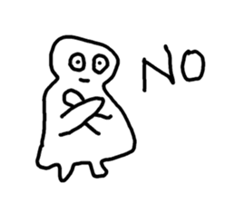 Cute white man sticker #9564431