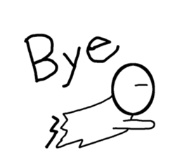 Cute white man sticker #9564456