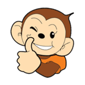 Japanese monkey  Hiro sticker #9564504