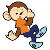 Japanese monkey  Hiro sticker #9564509