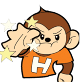 Japanese monkey  Hiro sticker #9564517