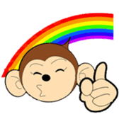 Japanese monkey  Hiro sticker #9564528