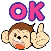 Japanese monkey  Hiro sticker #9564533