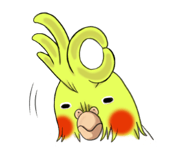 Creatures such as the cockatiel sticker #9564560