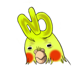 Creatures such as the cockatiel sticker #9564561