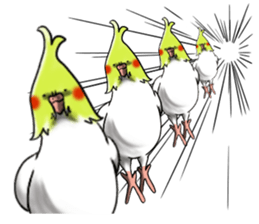 Creatures such as the cockatiel sticker #9564576