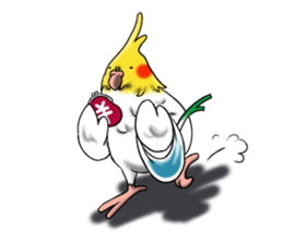 Creatures such as the cockatiel sticker #9564577