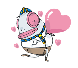 Fish Head Boy#001 sticker #9564865