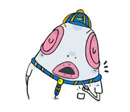 Fish Head Boy#001 sticker #9564871