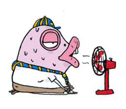 Fish Head Boy#001 sticker #9564889