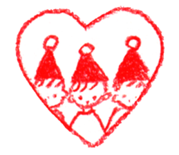 a colored pencil! heart sticker #9565027