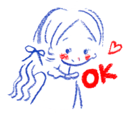 a colored pencil! heart sticker #9565028