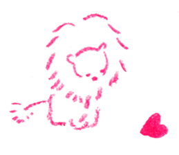 a colored pencil! heart sticker #9565032