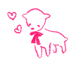 a colored pencil! heart sticker #9565035