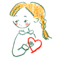 a colored pencil! heart sticker #9565038