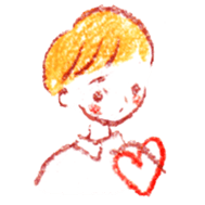 a colored pencil! heart sticker #9565039