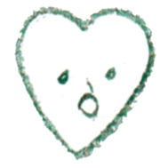 a colored pencil! heart sticker #9565041