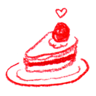 a colored pencil! heart sticker #9565058