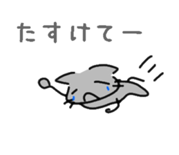 The cat which fights to win sticker #9565198