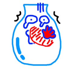 The blue-and-white porcelain sticker #9565317